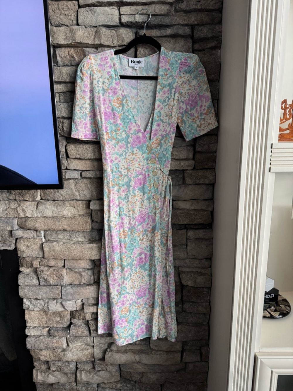 Rouje Gabin Pastel Floral Wrap Dress